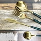 thumbnail image 3 of XmhyTop Juego de Cubiertos de Cocina de 24 Piezas, Inoxidable, Color Oro Verde, Ideal para Hogares y Eventos, 3 of 5