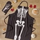 thumbnail image 5 of Delantal DII Happy Halloween estilo gótico con calavera dorada, 5 of 8