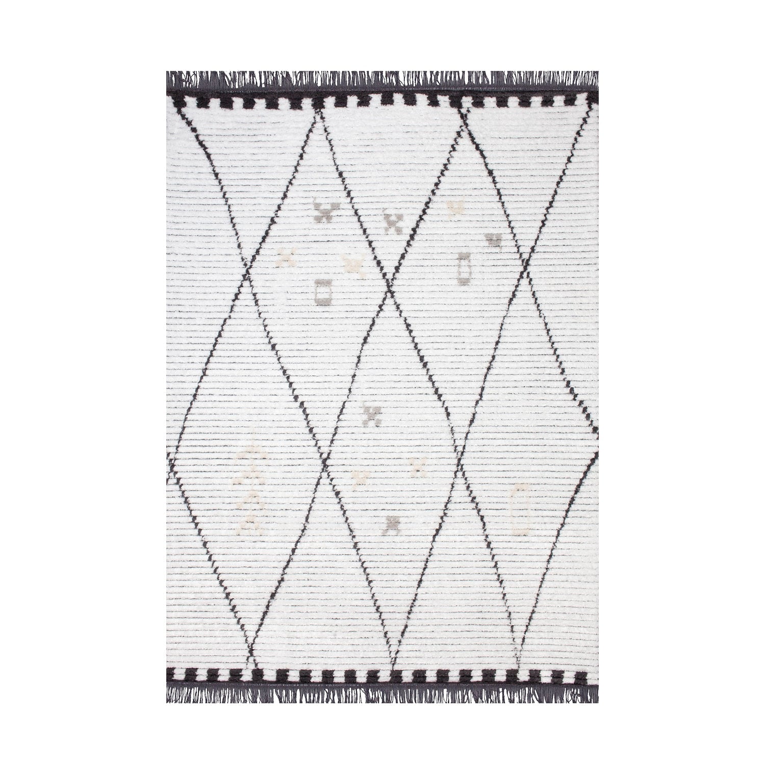 Dib - Alfombra Mystique 200x290 Blanco/ Gris