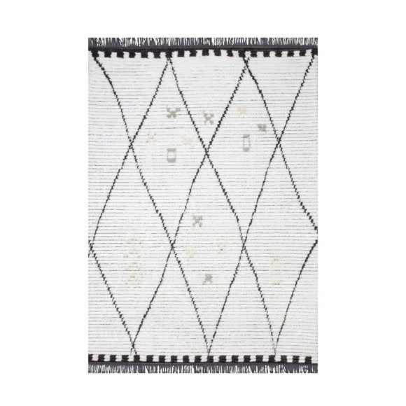 Alfombra Mystique 160x230 Blanco/ Gris
