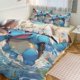 thumbnail image 1 of Squi_rtle Print Bedding Set Pattern Duvet Cove Set3 Pieces Quilt Cover And Pillowcases for Women Men Teens, 1 of 5