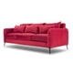thumbnail image 2 of Sofá Italia 3 Cuerpos 223 Felpa Burdeo, 2 of 6