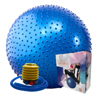 Linea Sport - Pelota Erizo De Pilates 65 Cm Con Inflador Para Ejercicio Funcional