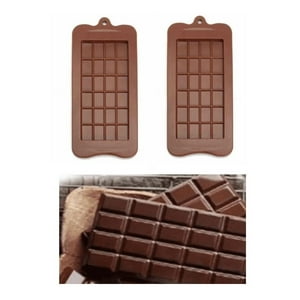 Genérico - Pack 2 Moldes De Chocolate Molde Barra De Chocolate Silicona