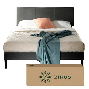 Base Cama Cambril Con Respaldo Zinus Super King 200X200X30Cm