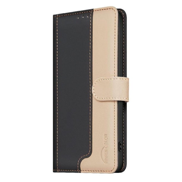 Funda Cartera con Bloqueo RFID para Samsung Galaxy S25 Ultra con Ranuras y Soporte Negro