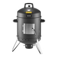 Parrilla Vertical Para Barbacoa Charcoal Smoker Vevor 16 Con Termómetro