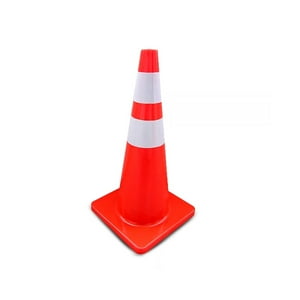 Genérico - Cono Trafico Y Seguridad 70 Cm 2 Cintas Reflectante 1.8 Kg