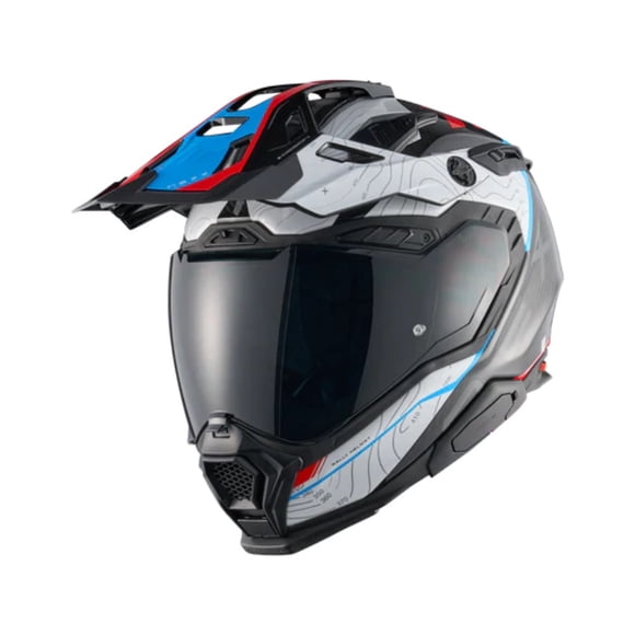 Casco para moto Nexx X.WED3 FURKA RED.BLUE CARBONO M