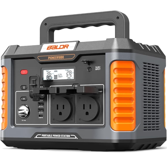 Estación de energía Baldr Pioneer1000 1000 W 808 Wh portátil