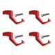 thumbnail image 3 of 4 piezas soporte para casco gancho sombrero soporte de pared expositor estante colgador rojo, 3 of 6