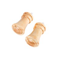 Metalhsa - Pack 2 Unidades Terminal Queen De Madera Natural 28 Mm