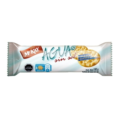 Galletas Agua Sin Sal Paquete 180 G Mckay