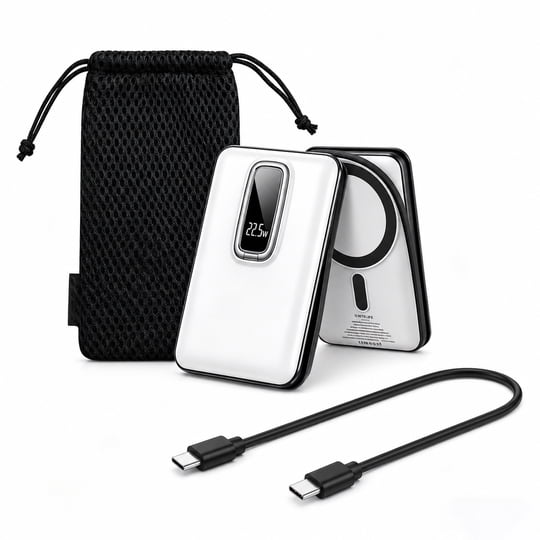 Intelife - Power Bank Cargador Inalámbrico Magsafe 15w 10000mah 22.5w Rápida Batería Portátil Con Cables
