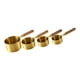 thumbnail image 4 of Juego De Cucharas Medidoras De 4 Uds., Herramientas De Medida De Cocina Antiescaldaduras De Acero Inoxidable, Color Dorado, 4 of 5