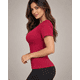 thumbnail image 2 of Polera Deportiva Mujer Manga Corta Acanalada Cuello Redondo, 2 of 4