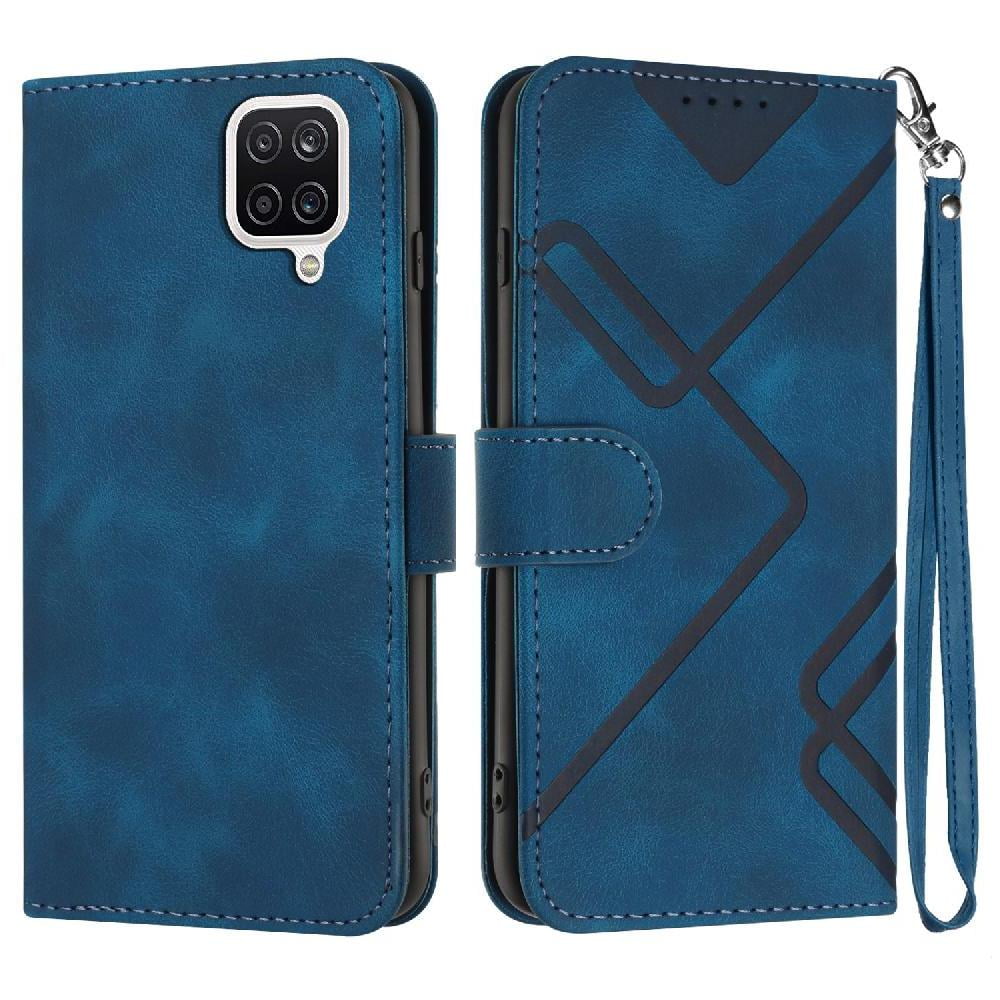 Funda Foxdock Para Samsung Galaxy A12 – Tipo Libro Con Soporte, Billetera, Correa Y Diseño Elegante