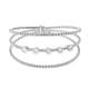thumbnail image 2 of Pulsera CC Clothing Brazalete Redondo 3 Líneas 1 Fila De Circonio Cúbico Dorada, 2 of 5