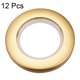 thumbnail image 2 of Uxcell 1.7 pulgadas Diámetro Interno Ojales para Cortinas Plástico Tono Dorado Paquete de 12, 2 of 5
