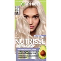 Tinte Para El Cabello Garnier Nutrisse Ultra Color Pl2 Platino Ultra Claro