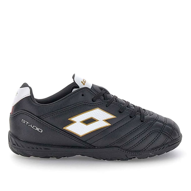Zapato de Baby Futbol Juvenil Lotto - Stadio 705 TF JR Negro Blanco