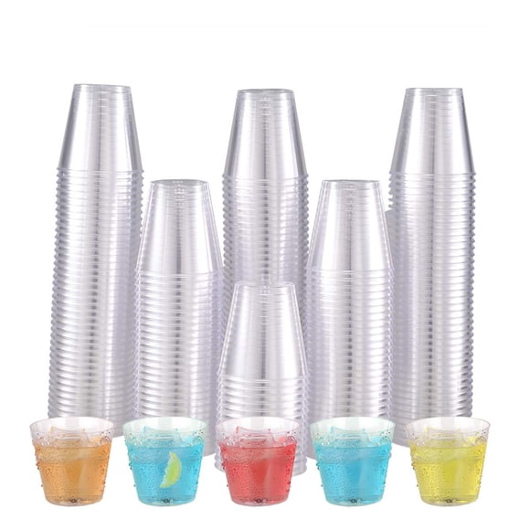Vasos de chupito JOLLY CHEF 500, vasos desechables de plástico de 60 ml