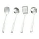 thumbnail image 1 of Espátula y cucharón para wok, espumadera, espátula ranurada - Juego de utensilios de cocina de acero inoxidable 304, 4 piezas, accesorios para wok, 1 of 6