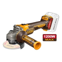 Ingco - Amoladora / Esmeril / Galletero Angular Inalámbrico 4 1/2'' 1200W Sin Batería Ni Cargador