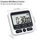 thumbnail image 5 of Reloj digital de cocina KTKUDY de 24 horas con alarma, color negro, 5 of 8
