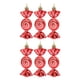 thumbnail image 5 of 6 Piezas De Adornos Para árboles De Navidad, Adornos De Caramelo Para Vacaciones, A?o Nuevo, Rojo, 5 of 5