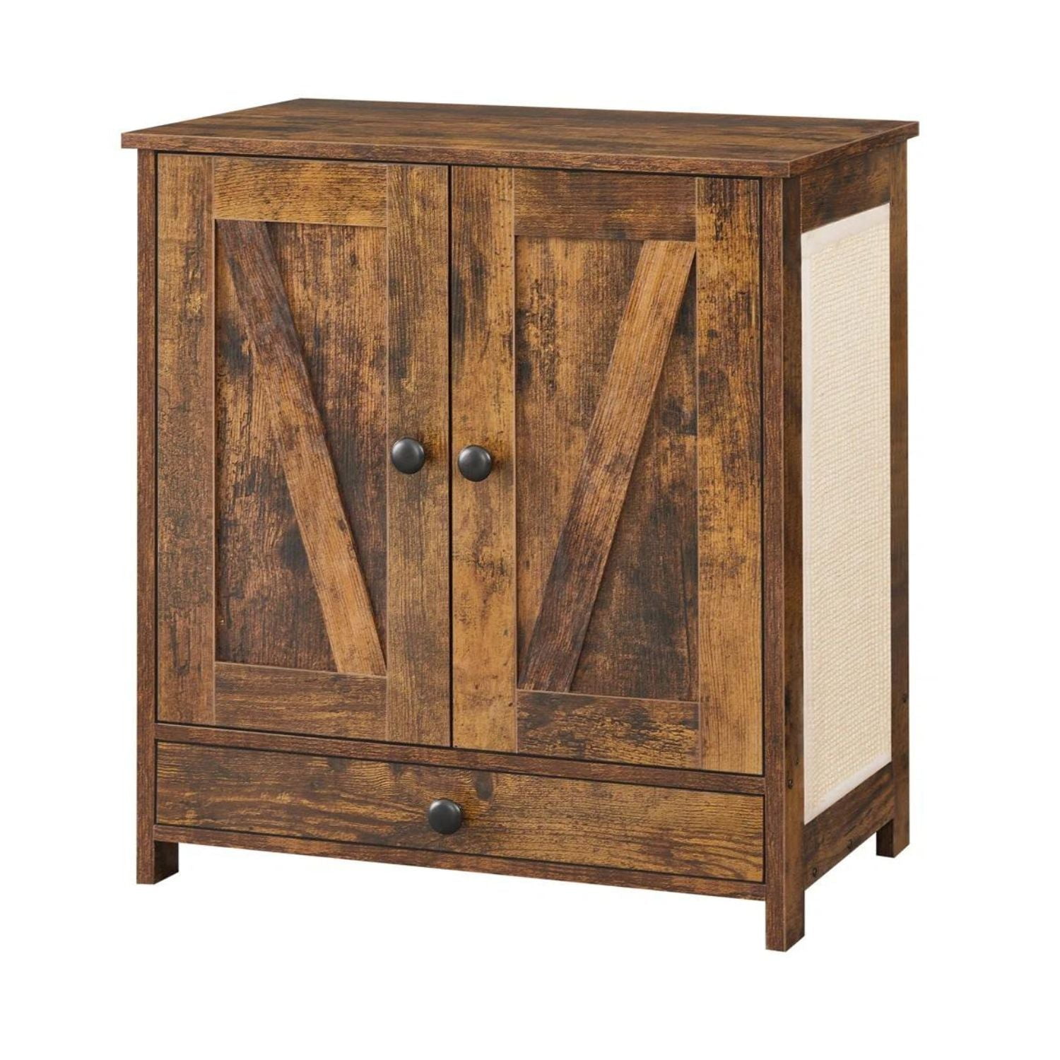 Feandrea - Mueble Modular, 2 Puertas, Comedero Y Rascador Ali04