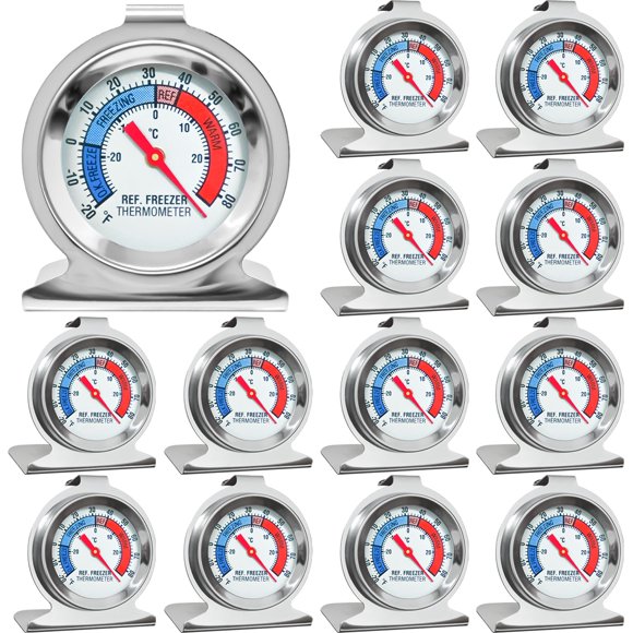 Termómetro ATZNZIK pack de 12 -30~30 °C para nevera y congelador