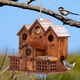 thumbnail image 4 of Casa para Pájaros MIXUMON de 6 Compartimentos en Madera de Pino Carbonizado, 4 of 9