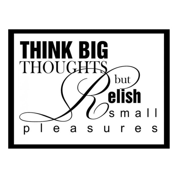 Decomural Big Thoughts Small Pleasures Bathroom WS-15085