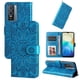 thumbnail image 1 of Funda tipo cartera FOXDOCK para Vivo Y76 5G , diseño girasol en relieve, cuero PU, cierre magnético, soporte y tarjetero, 1 of 5