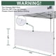 thumbnail image 3 of SunWall para carpa plegable 10x10 Eurmax USA media pared lateral, 3 of 7