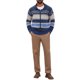 thumbnail image 2 of Cárdigan de Punto Jacquard para Hombre INSPIRE CHIC Chaqueta Vintage de Otoño Invierno M Azul Marino, 2 of 5