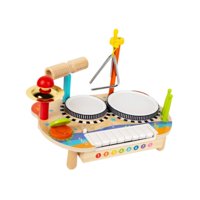 Magideal - Juguetes De Batería Para Niños Instrumento Multifuncional Aprendizaje Temprano Percusión De Madera Música Para Bebés Juguete Por Regalo De Cumpleaños