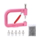thumbnail image 1 of Máquina de ajuste de perlas Máquina de ajuste de remaches de perlas hechas a mano Máquinas de fijación de remaches para gorras, ropa, faldas, Rosa, 1 of 5