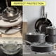 thumbnail image 5 of Protectores de Ollas y Sartenes - 12 PCS, Separadores Antideslizantes en 3 Tamaños, Evita Rozaduras y Arañazos al Apilar, Ideal para Proteger Cacerolas y Utensilios de Cocina (Gris), 5 of 8