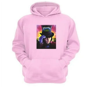 Genérico - Polerón Canguro Wonka Rosa Talla L Unisex