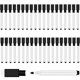 thumbnail image 1 of 50 Pcs Magnetic Dry Erase Markers, Fine Point Tip, Black, 1 of 3