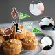 thumbnail image 3 of Topers para cupcakes HEGYINI de fútbol, 24 piezas para fiesta temática deportiva, 3 of 7