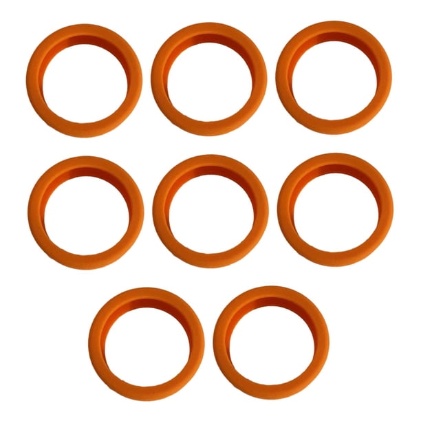 8 Uds. Cubiertas Para Ruedas De Equipaje De 2,09 Pulgadas De Diámetro Para Trabajo Pesado, Protección Antiarañazos De Bajo Ruido, Naranja