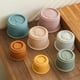 thumbnail image 1 of Brighten Up Mealtime with Baby-Safe Silicone Stacking Toys - Rainbow Circles!, 1 of 2