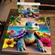 thumbnail image 2 of Puzzle PICKFORU Rainbow Turtle 1000 Piezas 60x60cm, 2 of 3