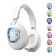 thumbnail image 1 of Auriculares inalámbricos YUSONIC con luces LED para niños (blancos), 1 of 9