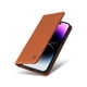 thumbnail image 3 of Funda Billetera de Cuero para iPhone 15 Pro Max con Tarjetero y Soporte - Tapa Magnética Marrón, 3 of 6
