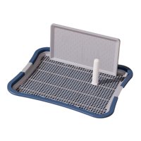 Ioensy - Inodoro Para Perros Con Malla Protectora Para Pared Que Mantiene El Piso Limpio Para Condominios Conejo Grande Azul Oscuro