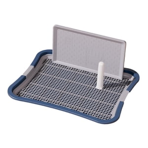 Ioensy - Inodoro Para Perros Con Malla Protectora Para Pared Que Mantiene El Piso Limpio Para Condominios Conejo Grande Azul Oscuro